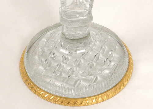 Miroir Table Glace Psyché Bronze Doré Cristallo-cérame Frileuse Empire XIXè