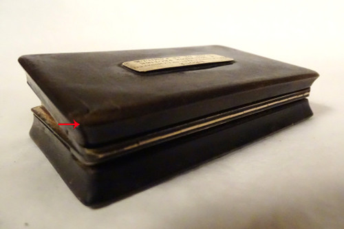 Boîte Corne Doublée Feuille Or Comte Paul De La Moussaye Bretagne XIXème