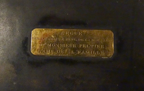 Boîte Corne Doublée Feuille Or Comte Paul De La Moussaye Bretagne XIXème