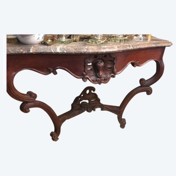 Mahogany support console