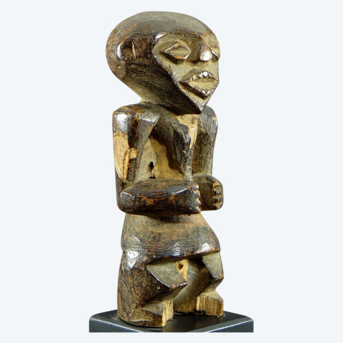 Nigeria, Mambila-Volk, erste Hälfte des 20. Jahrhunderts, Hartholzstatuette vom Typ „Tadep“.