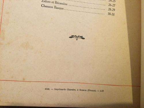 Les Chansons de BÉCASSINE 1927