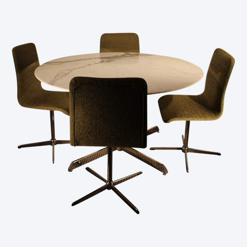 Table et ses 4 chaises Knoll