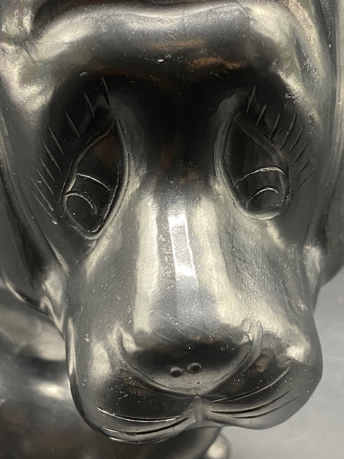 HUND SCHWARZE KERAMIK
