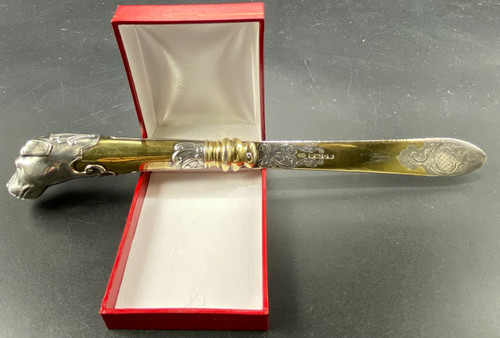 SILVER AND GOLD-PLATED PAPER CUTTER
