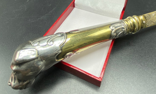 SILVER AND GOLD-PLATED PAPER CUTTER