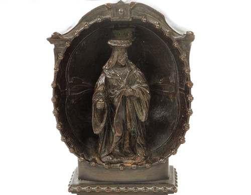 Coppia di sculture in bronzo Figure rinascimentali Navigatori d'alcova XIX secolo