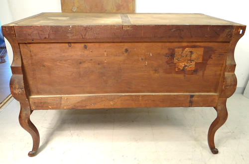 Commode Louis XV Sauteuse Provençale Merisier Sculpté Marbre XVIIIè