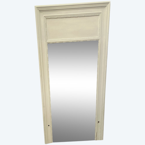Louis XVI style mirror in wood and patinated stucco XX century
