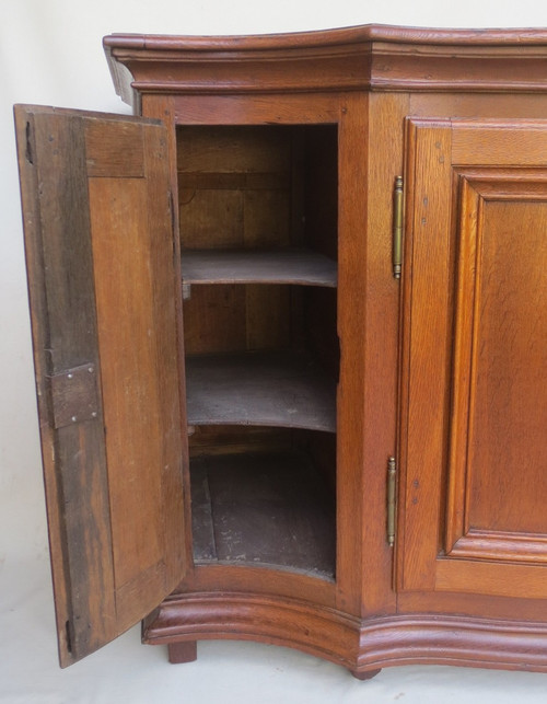 Curved sideboard, 18th century.