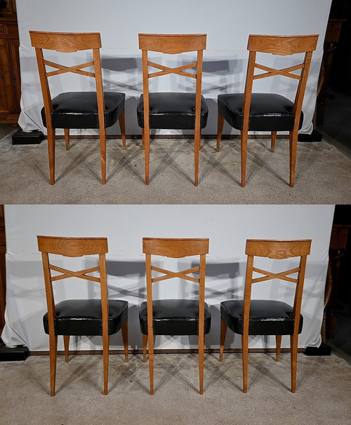 Suite of 6 Art Deco chairs - 1940