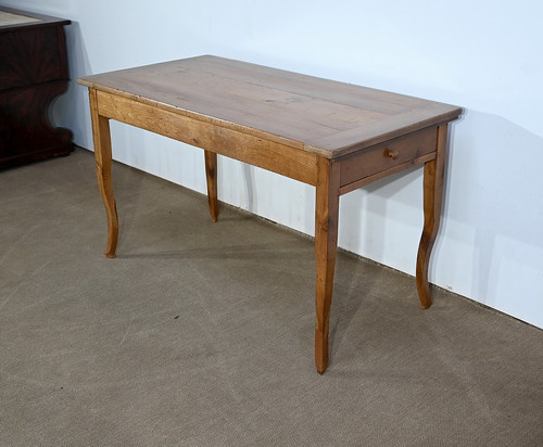Table de ferme en Merisier blond, style Louis XV – 2ème partie du XIXe
