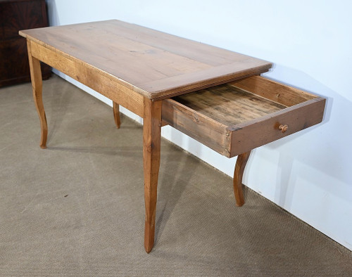 Table de ferme en Merisier blond, style Louis XV – 2ème partie du XIXe