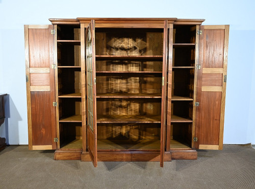 Bibliothèque de Propriété en Acajou Massif – fin XIXe