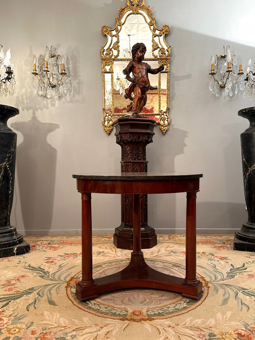 Gueridon Tripode En Acajou d'Epoque Empire Vers 1810