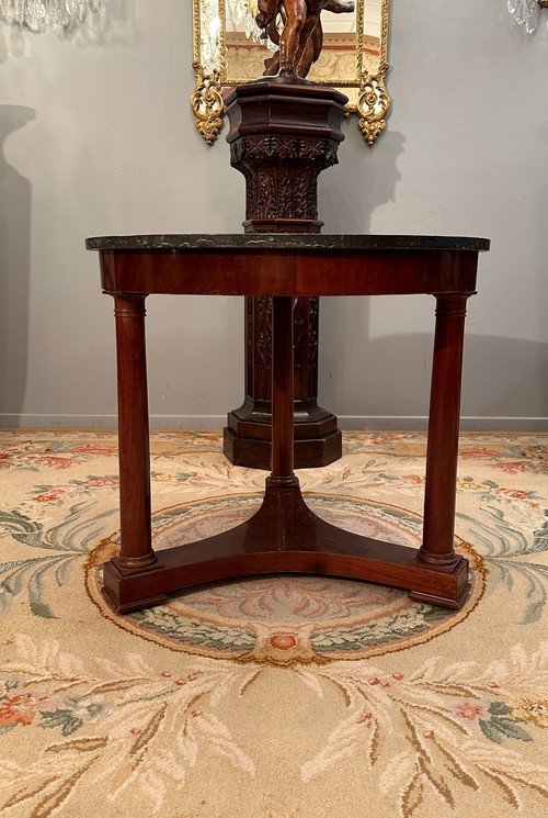 Gueridon Tripode En Acajou d'Epoque Empire Vers 1810