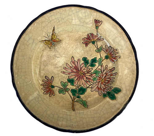Japanese enamel dessert plate service