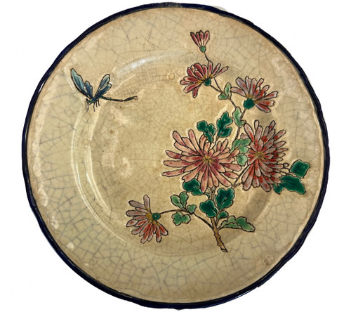 Japanese enamel dessert plate service