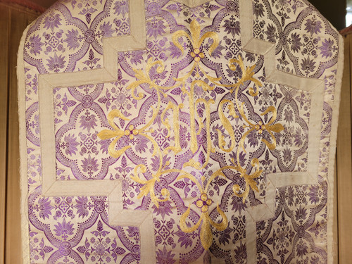 Purple chasuble, early 20th century