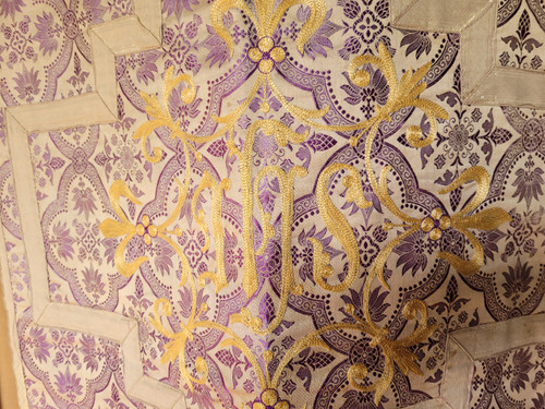Purple chasuble, early 20th century