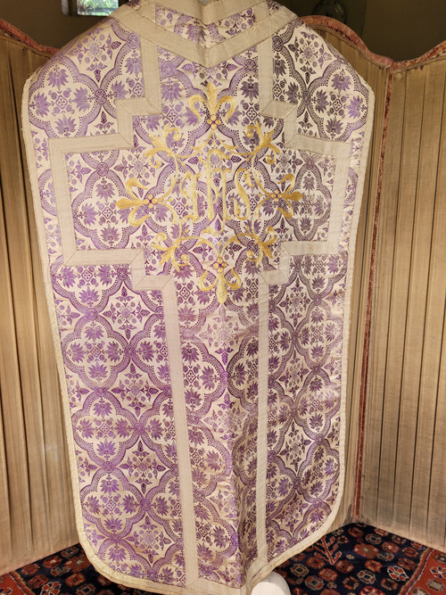 Purple chasuble, early 20th century