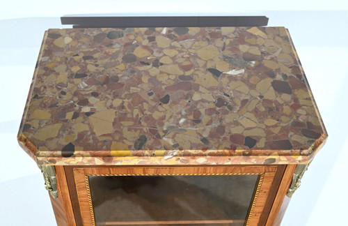 Small Rosewood display case, Transition Louis XV/Louis XVI style - Early 20th century