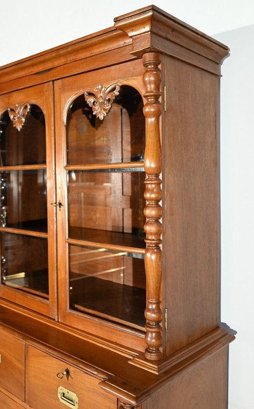 Commode Vitrine en Teck – Fin XIXe