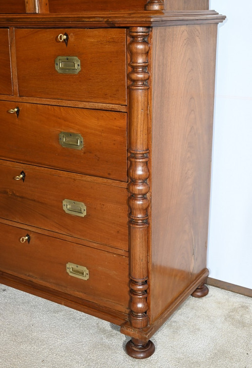 Commode Vitrine en Teck – Fin XIXe