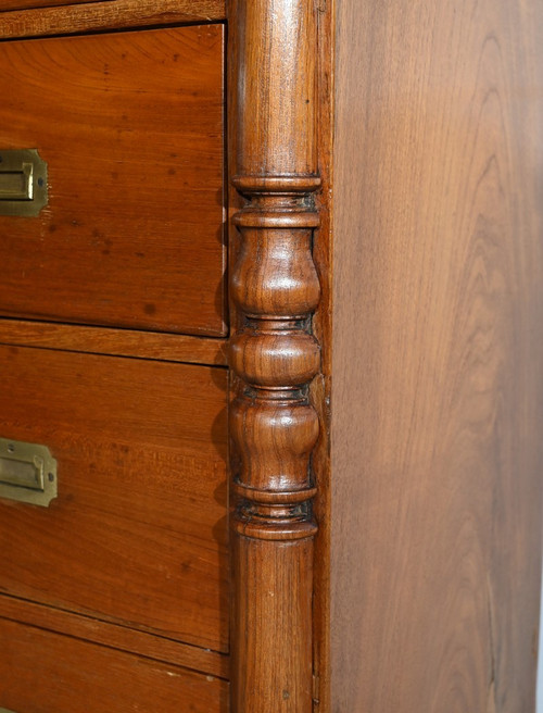 Commode Vitrine en Teck – Fin XIXe