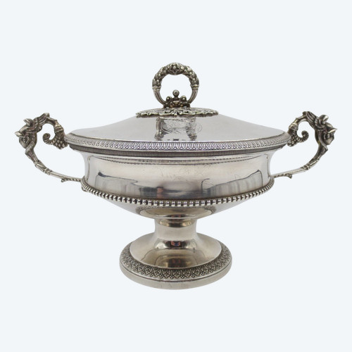 Silver bowl, early 19th century.