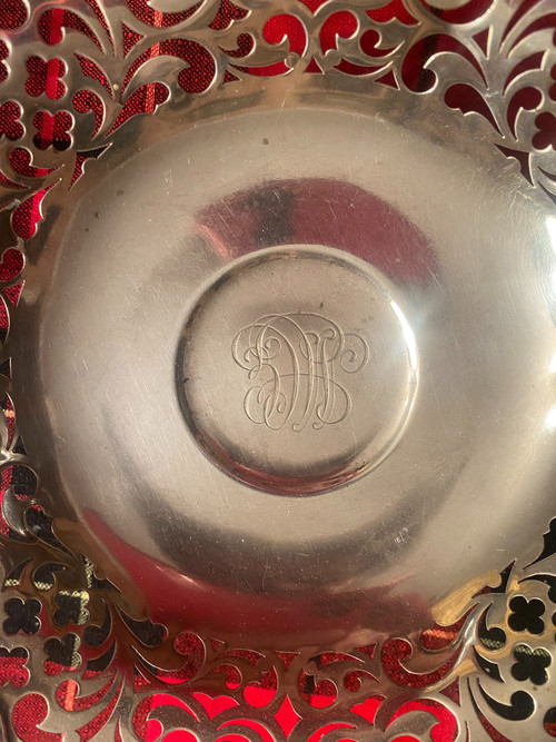 Pair of New York Silver Bread Cups 19th