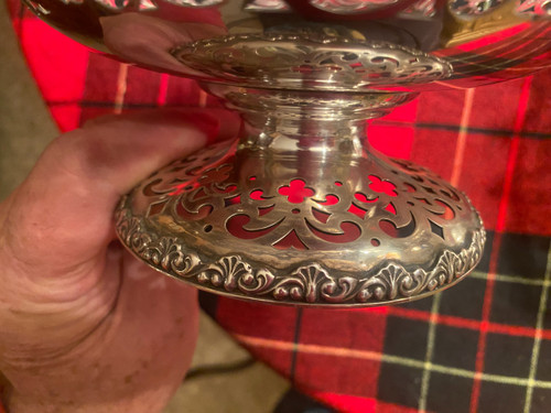 Pair of New York Silver Bread Cups 19th
