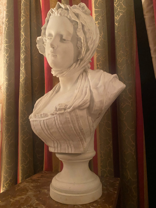 Giovane ragazza con cappello di biscotto XIX secolo