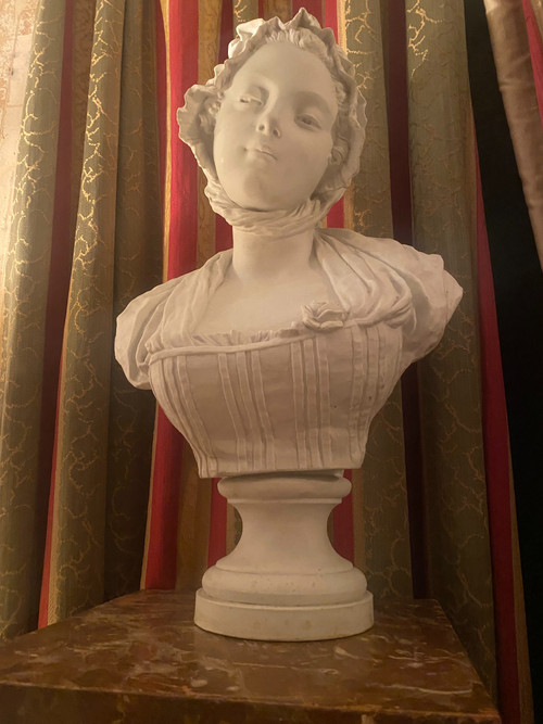 Giovane ragazza con cappello di biscotto XIX secolo