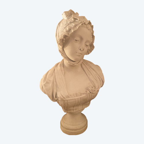 Giovane ragazza con cappello di biscotto XIX secolo