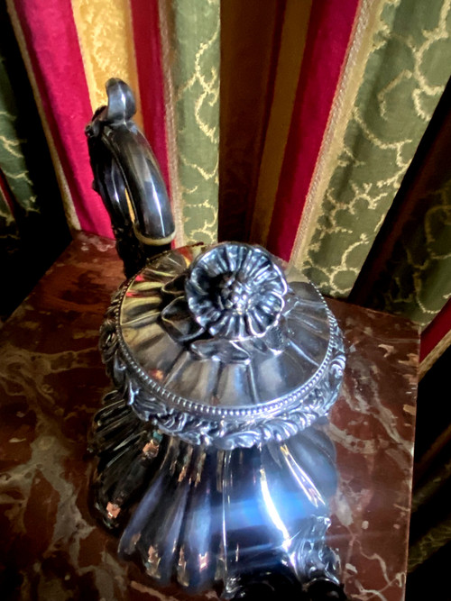 Silver teapot by Fray, hallmarked 1er Titre
