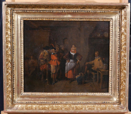 Jean-Baptiste MADOU 1796-1877 Die Versuchung, Szene in einer Taverne, Gemälde