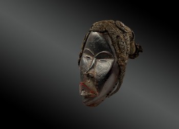 MASQUE ANTHROPOMORPHE Culture Dan, Nord de la Côte d'Ivoire Première moitié du XXème siècle