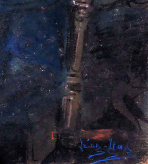 Léon DAX (19th-20th century) In the boxes at the opera, large pastel, circa 1890-95