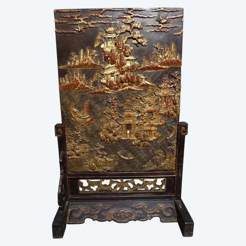 Chine écran en pierre de duan 