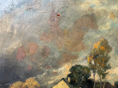 Frank BOGGS (1855 - 1926) – Öl auf Holz