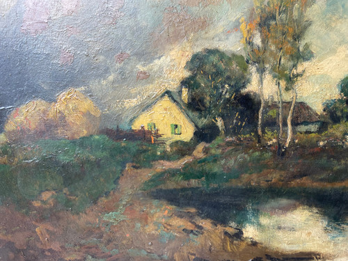 Frank BOGGS (1855 - 1926) – Öl auf Holz