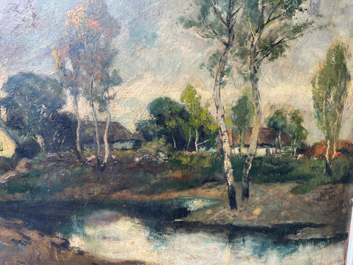 Frank BOGGS (1855 - 1926) – Öl auf Holz