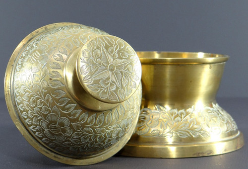 Inde, Années 1930/1950, Clochette De Temple En Laiton Et Bronze.