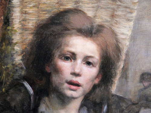 Blanche PAYMAL-AMMOUROUX, 1860-1910 Der Hausierer, Gemälde, 1892
