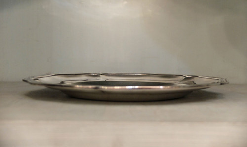Piatto curvo in argento massiccio - Minerva