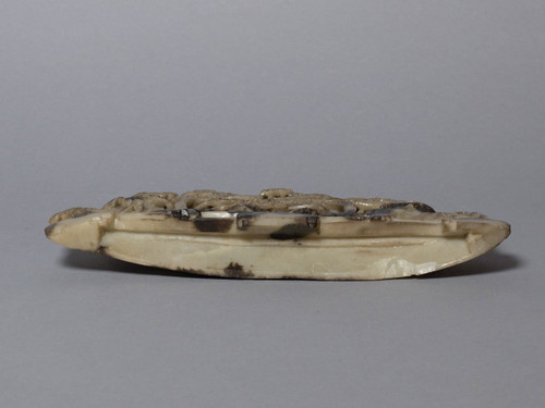 Paysage chinois - groupe en jade, fin de la dynastie Qing