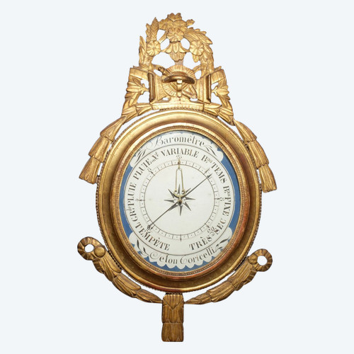 Medaillon-Barometer aus der Louis-XVI-Epoche