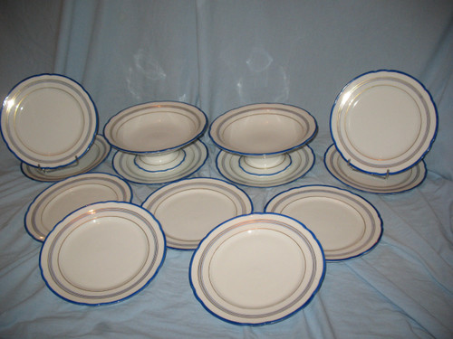 Louis XVI style Paris porcelain dessert service, 19th century