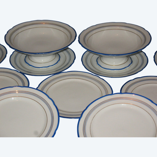 Louis XVI style Paris porcelain dessert service, 19th century